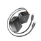 62W Retractable Wall Charger with Dual Built-in Cables